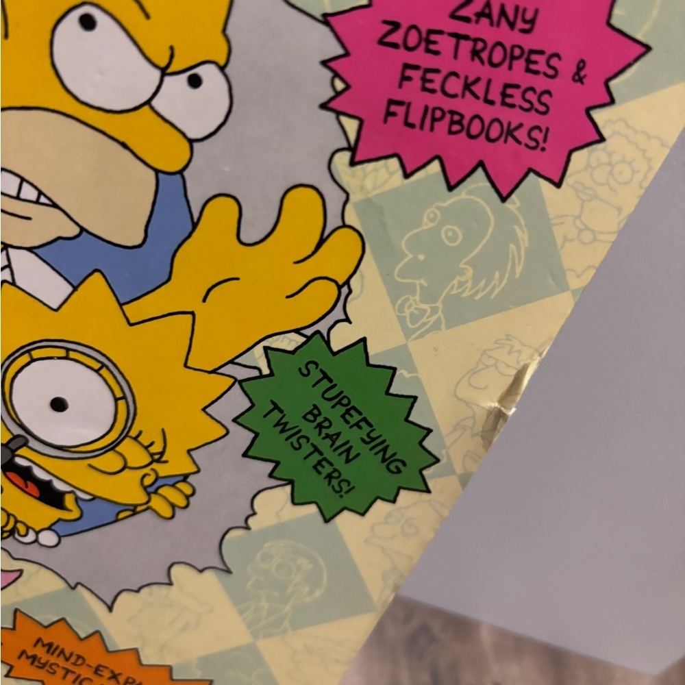 Vintage 1991 The Simpsons Rainy Day Fun Book - Picture 2 of 8